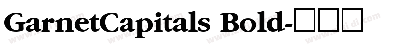 GarnetCapitals Bold字体转换